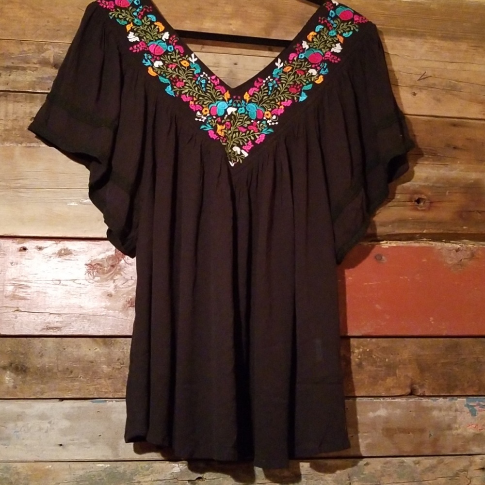 embroidered top